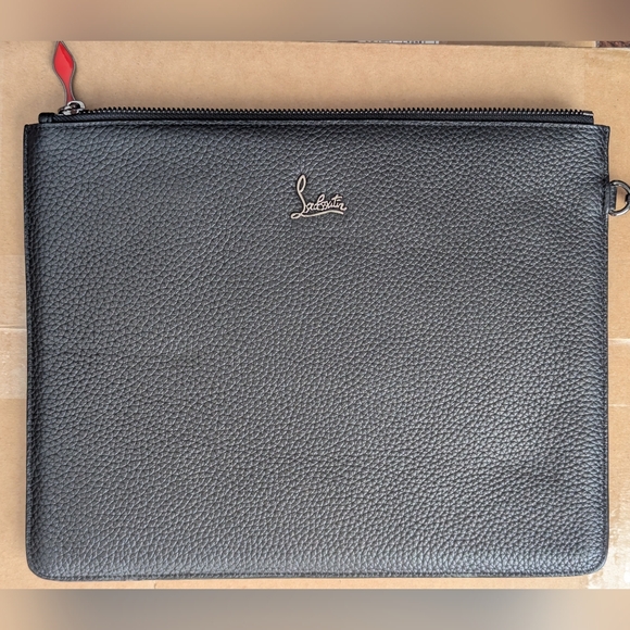 Christian Louboutin Black Studded Clutch - Picture 3 of 10